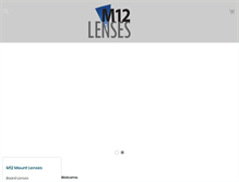 Tablet Screenshot of m12lenses.com